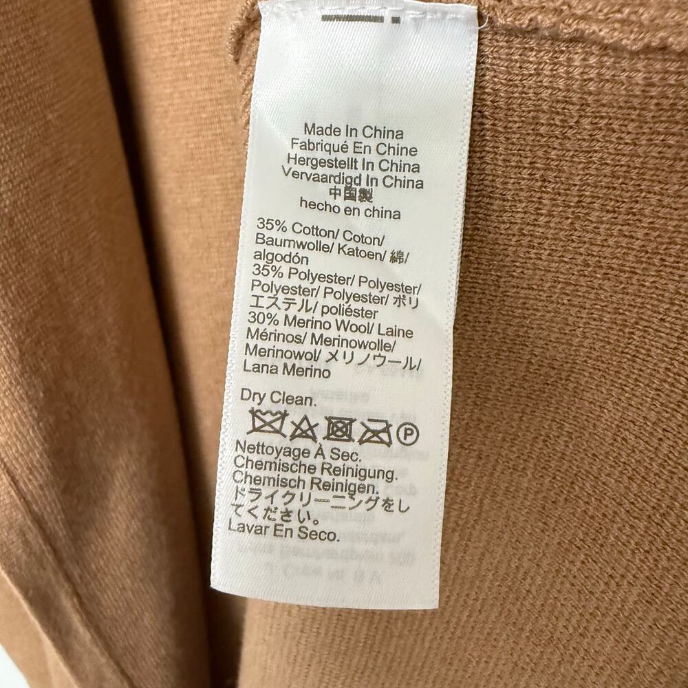 J.Crew New Women's Tan Wool Blend Knit Open Front Cardigan Size XXL - Picture 11 of 15